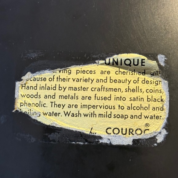 Vtg Couroc Bull and‎ Bear Stock Market Plate Wall Street Finance 70s Mid Century - Picture 5 of 5